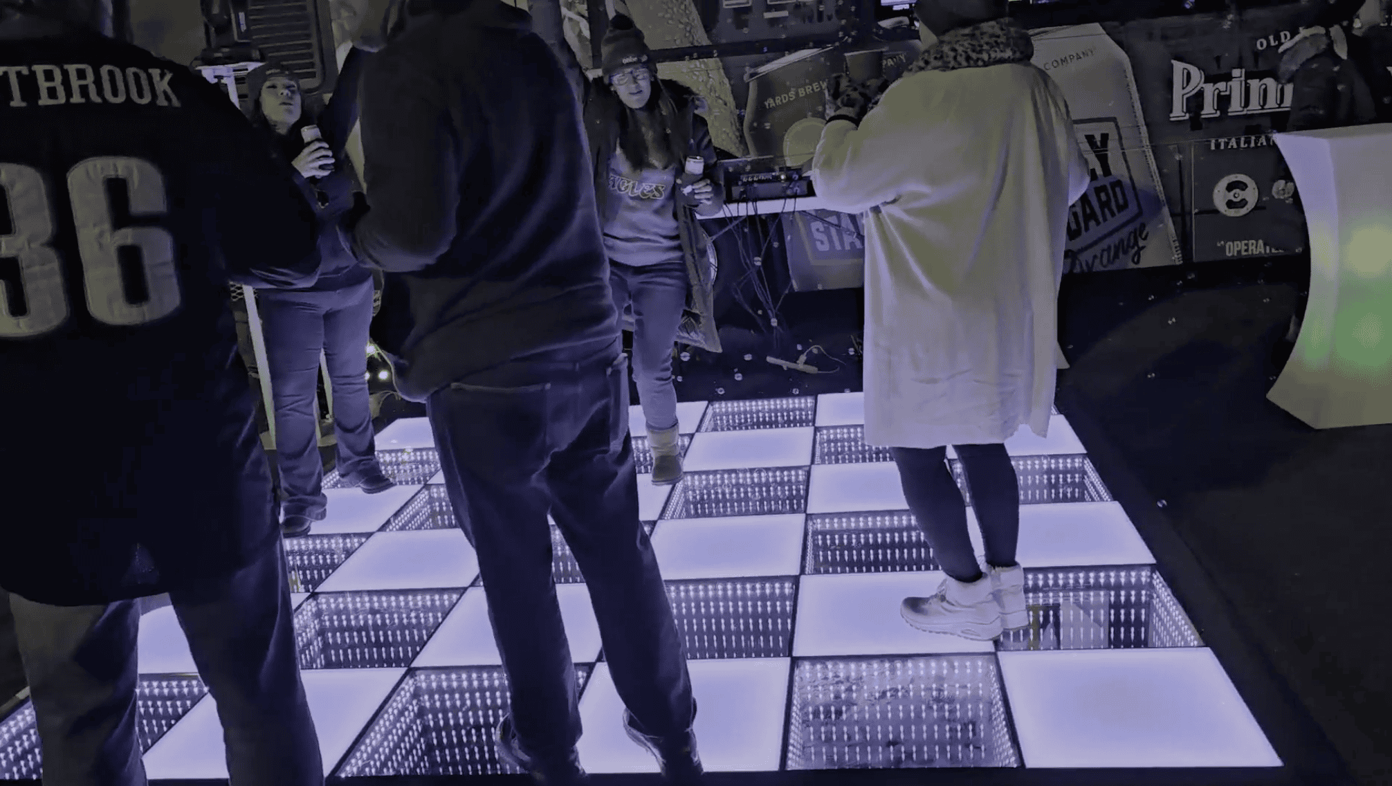 Tailgate LED dance floor